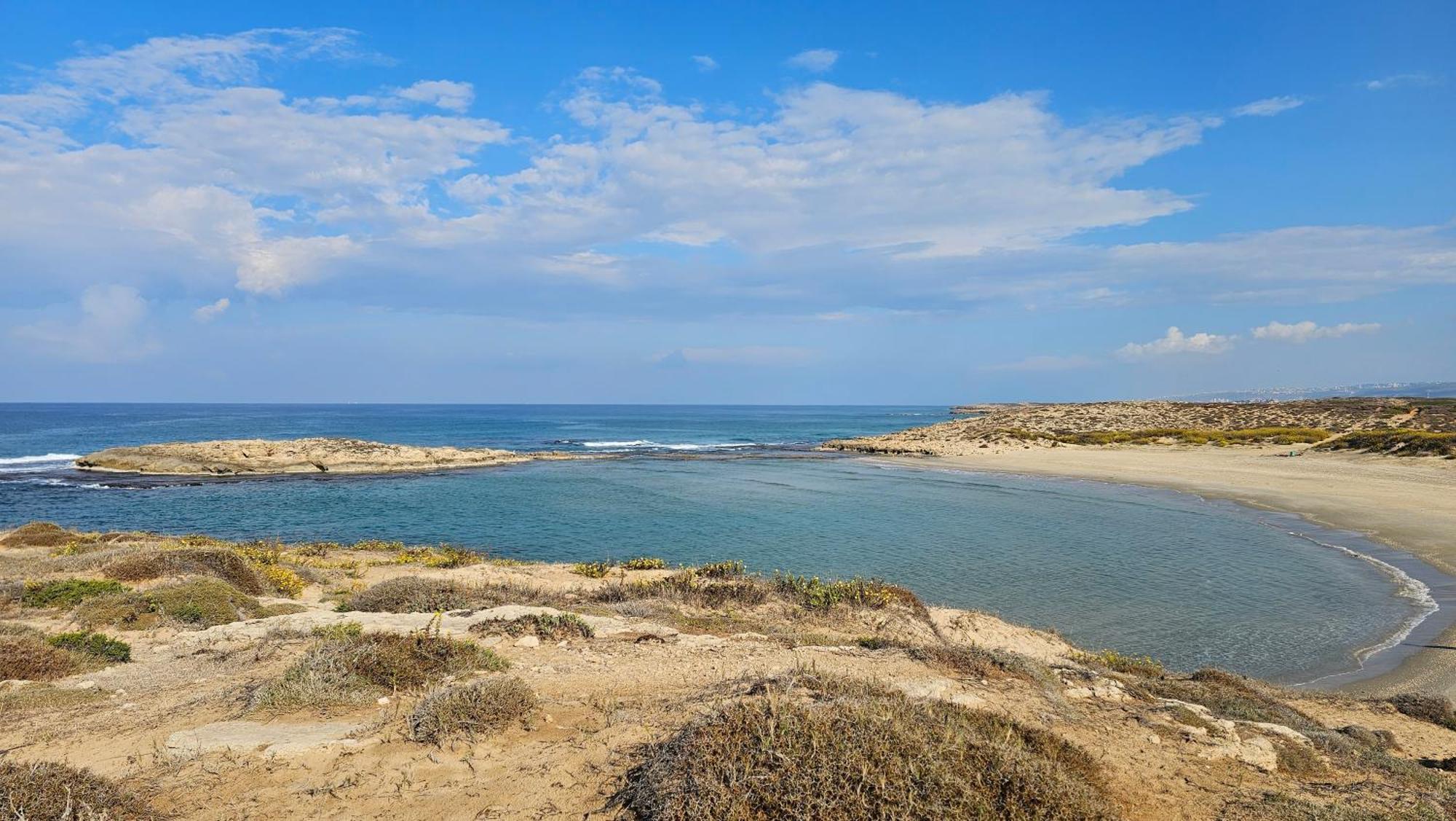 Cozy Seaview Glamping Caravan HaBonim Bagian luar foto